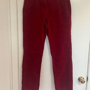 Pendleton Red Corduroy Chino Pant Womens 10 Straight Leg Preppy Academia Y2K 90s